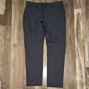 Tommy Bahama On Par Flat Front Golf Pants Blue Stretch Zipper Chinos 32x30 Men's